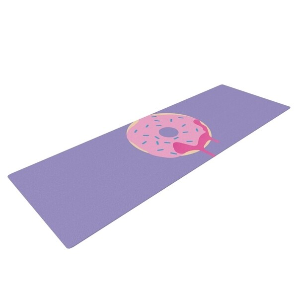 KESS Original "Donut You Love Me" Purple Pink Yoga Mat