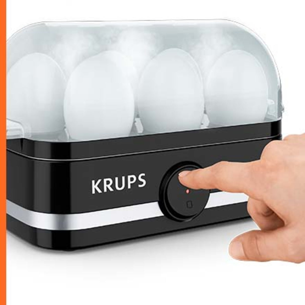KRUPS Simply Electric Egg Cooker with Accessories, 6 Egg Capacity