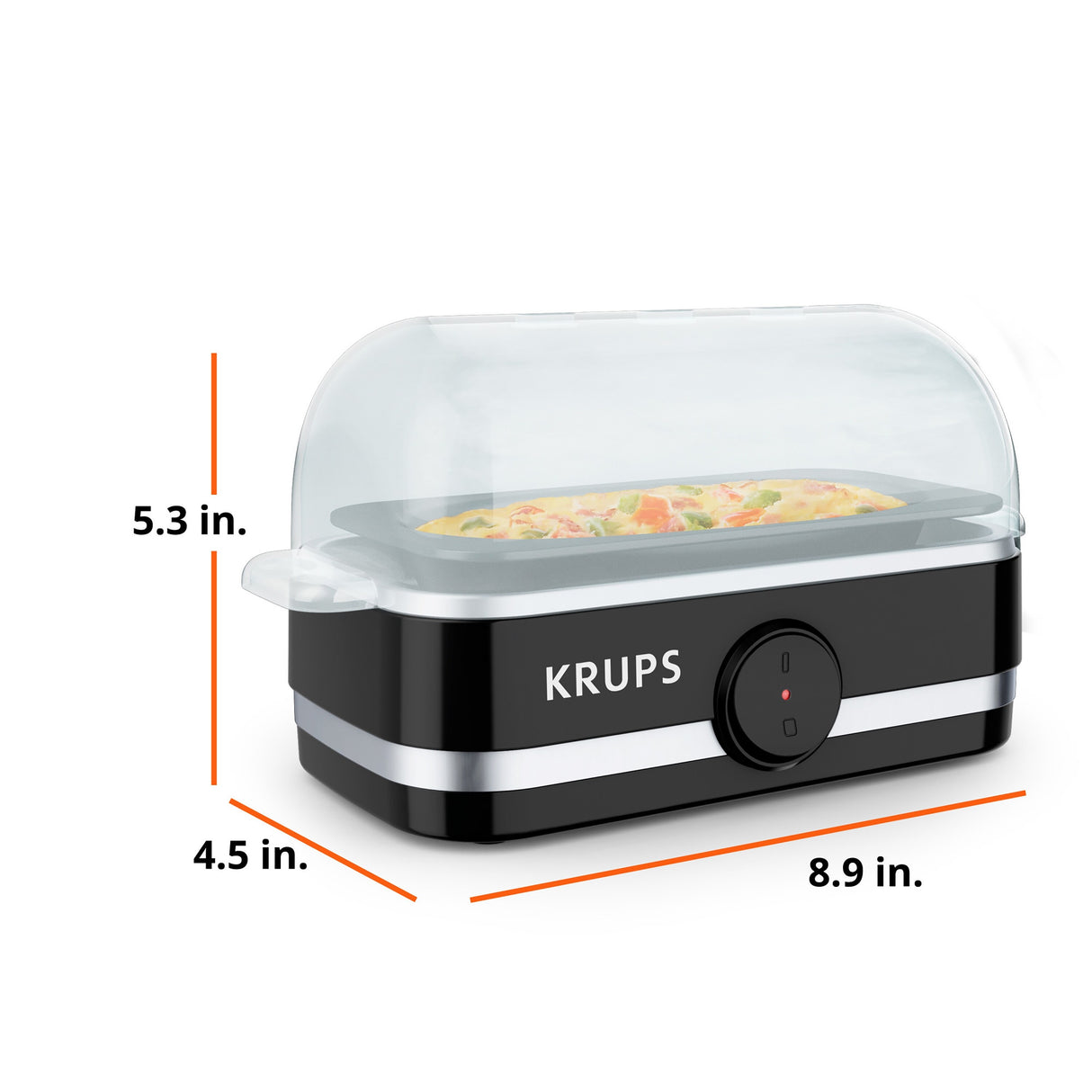 KRUPS Simply Electric Egg Cooker with Accessories, 6 Egg Capacity