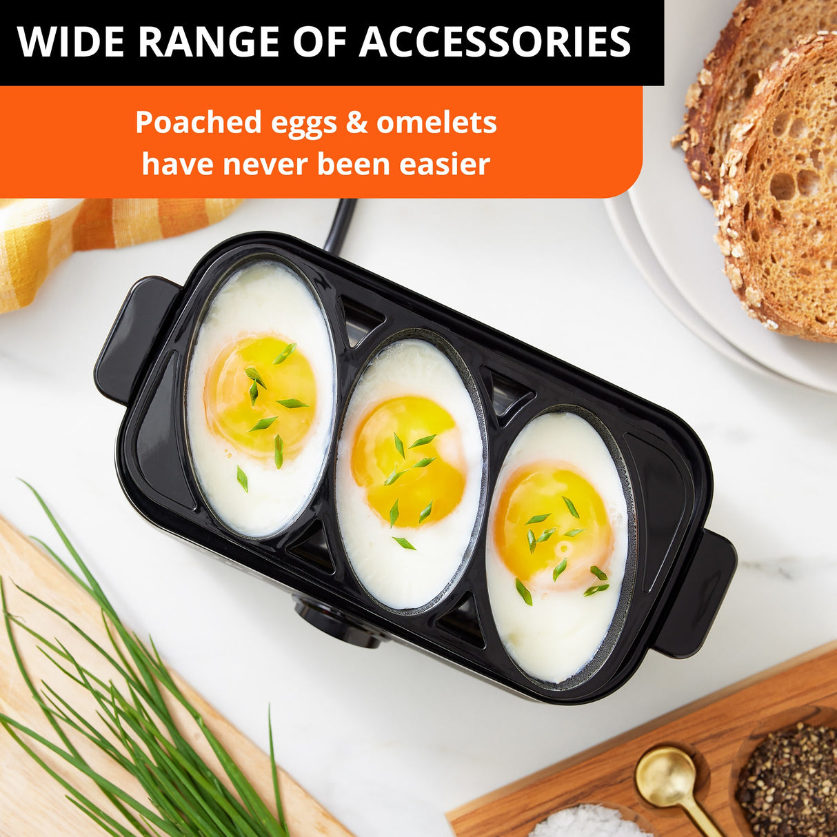 KRUPS Simply Electric Egg Cooker with Accessories, 6 Egg Capacity