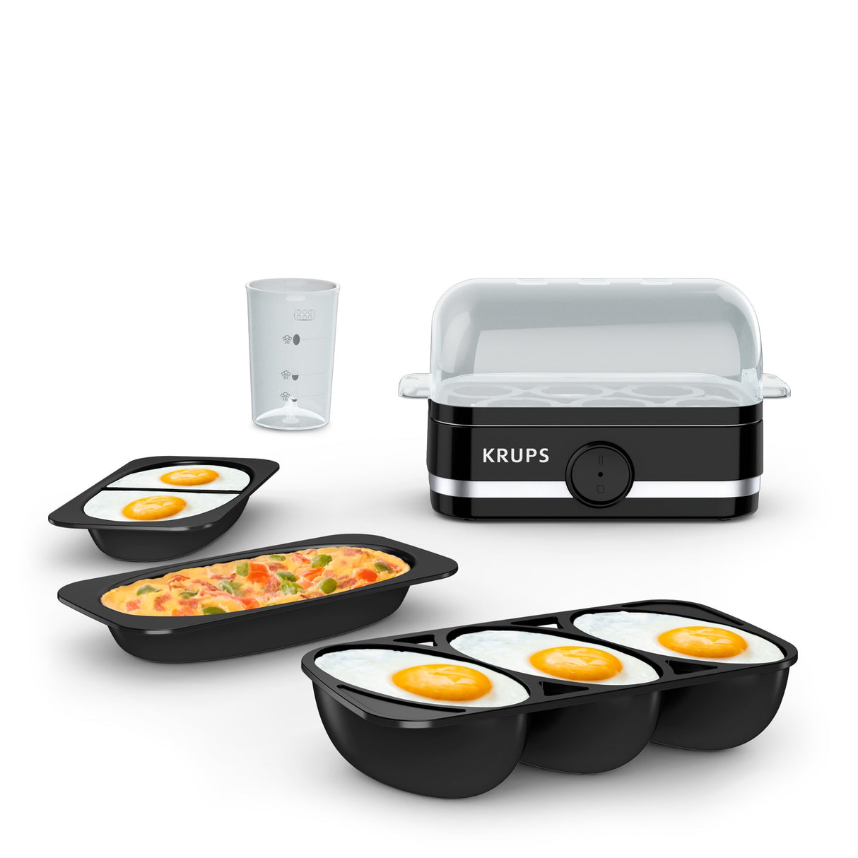 KRUPS Simply Electric Egg Cooker with Accessories, 6 Egg Capacity