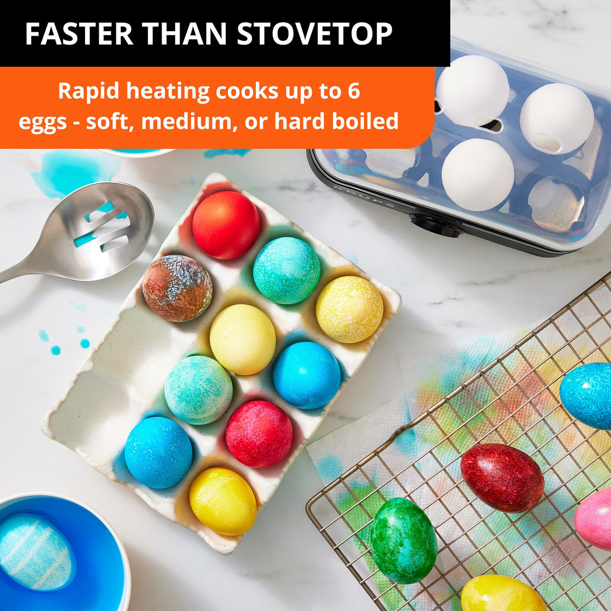 KRUPS Simply Electric Egg Cooker with Accessories, 6 Egg Capacity