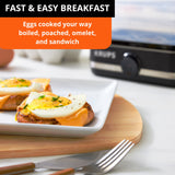 KRUPS Simply Electric Egg Cooker with Accessories, 6 Egg Capacity
