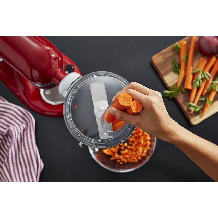 KSM2FPA Food Processor Attachment, Dicing Kit, Silver
