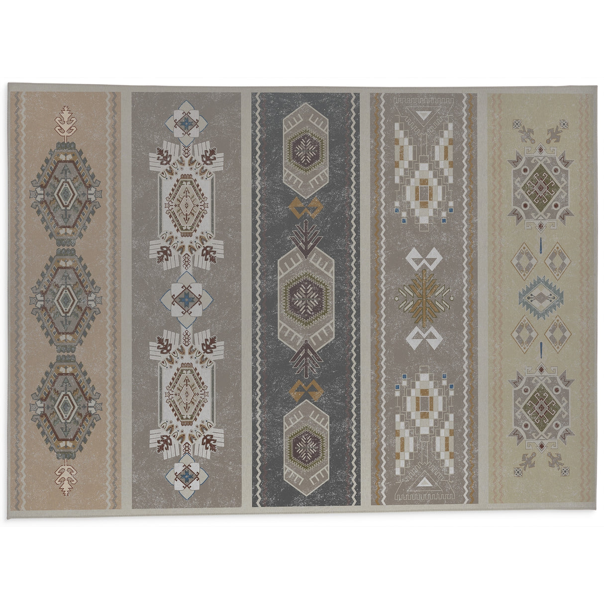 KUCCI NEUTRAL Bath Rug By Kavka Designs