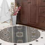 KUCCI NEUTRAL Bath Rug By Kavka Designs