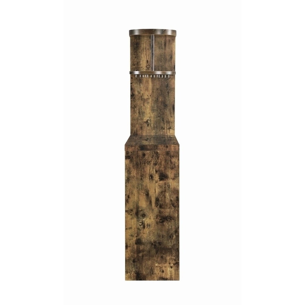 Kady Rustic Wood Bar Unit