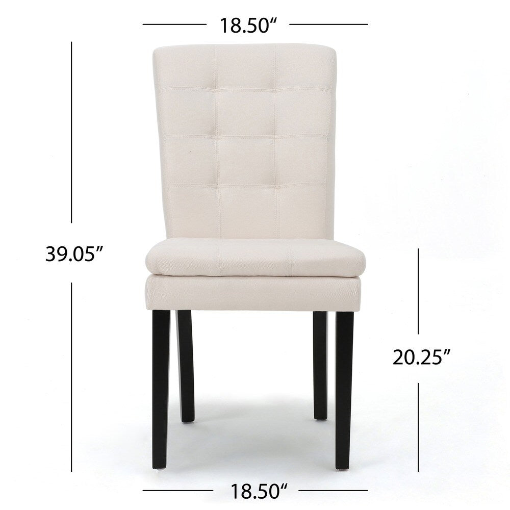 Kailah Tufted Fabric Dining Chair by Christopher Knight Home (Set of 2)