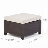 Kailani Outdoor Injection Molded Small Space 3 Seater L Shaped Sectional by Christopher Knight Home