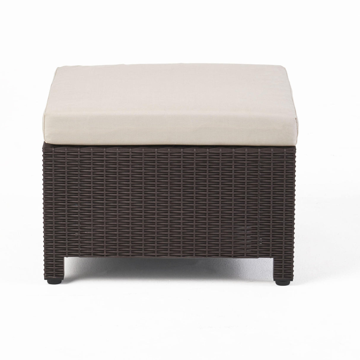 Kailani Outdoor Injection Molded Small Space 3 Seater L Shaped Sectional by Christopher Knight Home