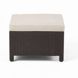 Kailani Outdoor Injection Molded Small Space 3 Seater L Shaped Sectional by Christopher Knight Home