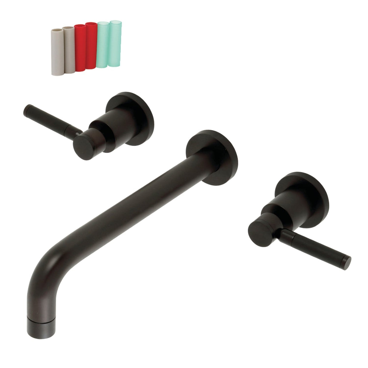 Kingston Brass Kaiser 3-Hole Wall Mount Roman Tub Faucet