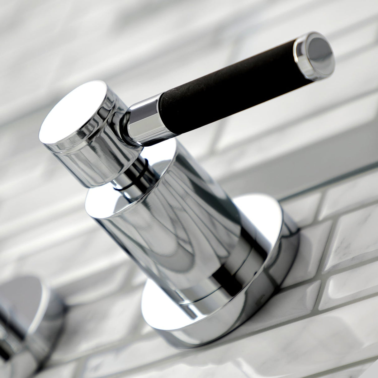Kingston Brass Kaiser 3-Hole Wall Mount Roman Tub Faucet