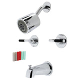 Kingston Brass Kaiser Two-Handle Tub and Shower Faucet