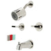 Kingston Brass Kaiser Two-Handle Tub and Shower Faucet