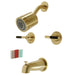 Kingston Brass Kaiser Two-Handle Tub and Shower Faucet