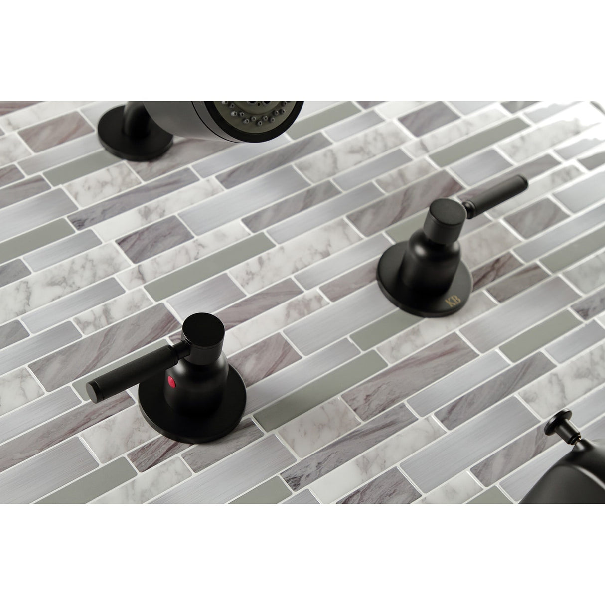 Kingston Brass Kaiser Two-Handle Tub and Shower Faucet