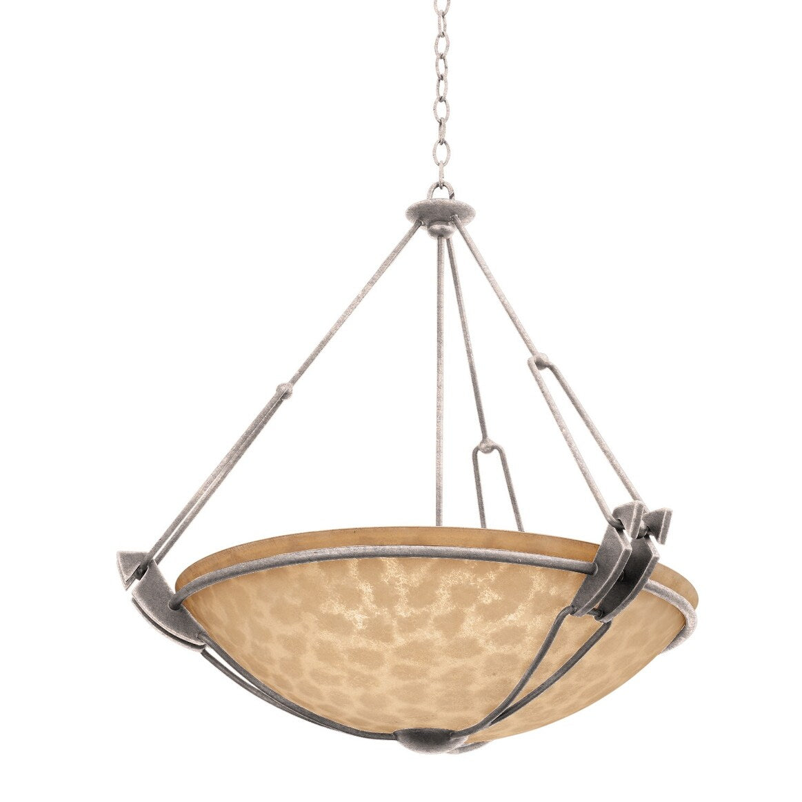 Kalco Three Light Pendant Grande Pearl Silver - Exact Size - Exact Size