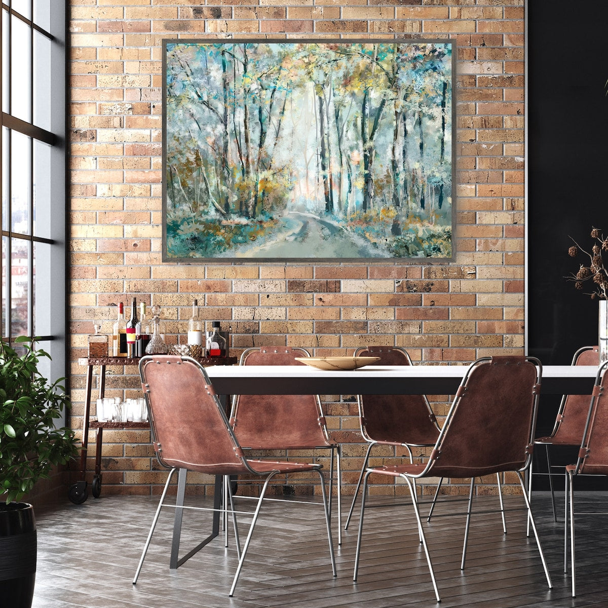 Kaleidoscope Trees VI By Studio Arts Canvas Art Print