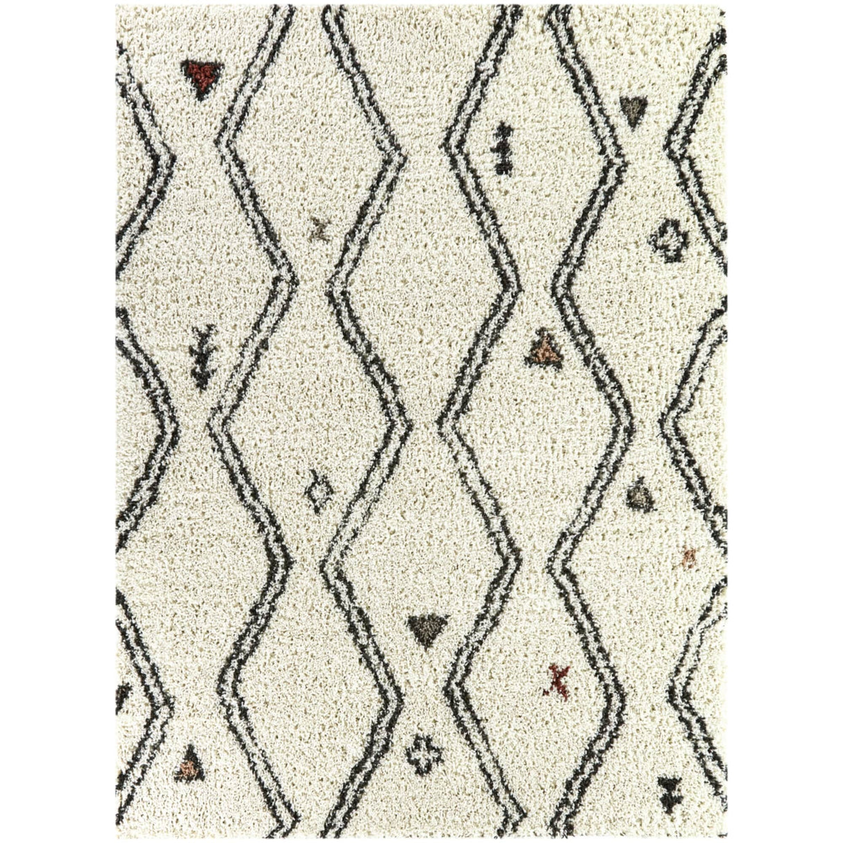 Kallos Tribal Shag Area Rug