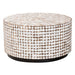 Kaloni Bohemian Coconut Shell and Acacia Wood Coffee Table