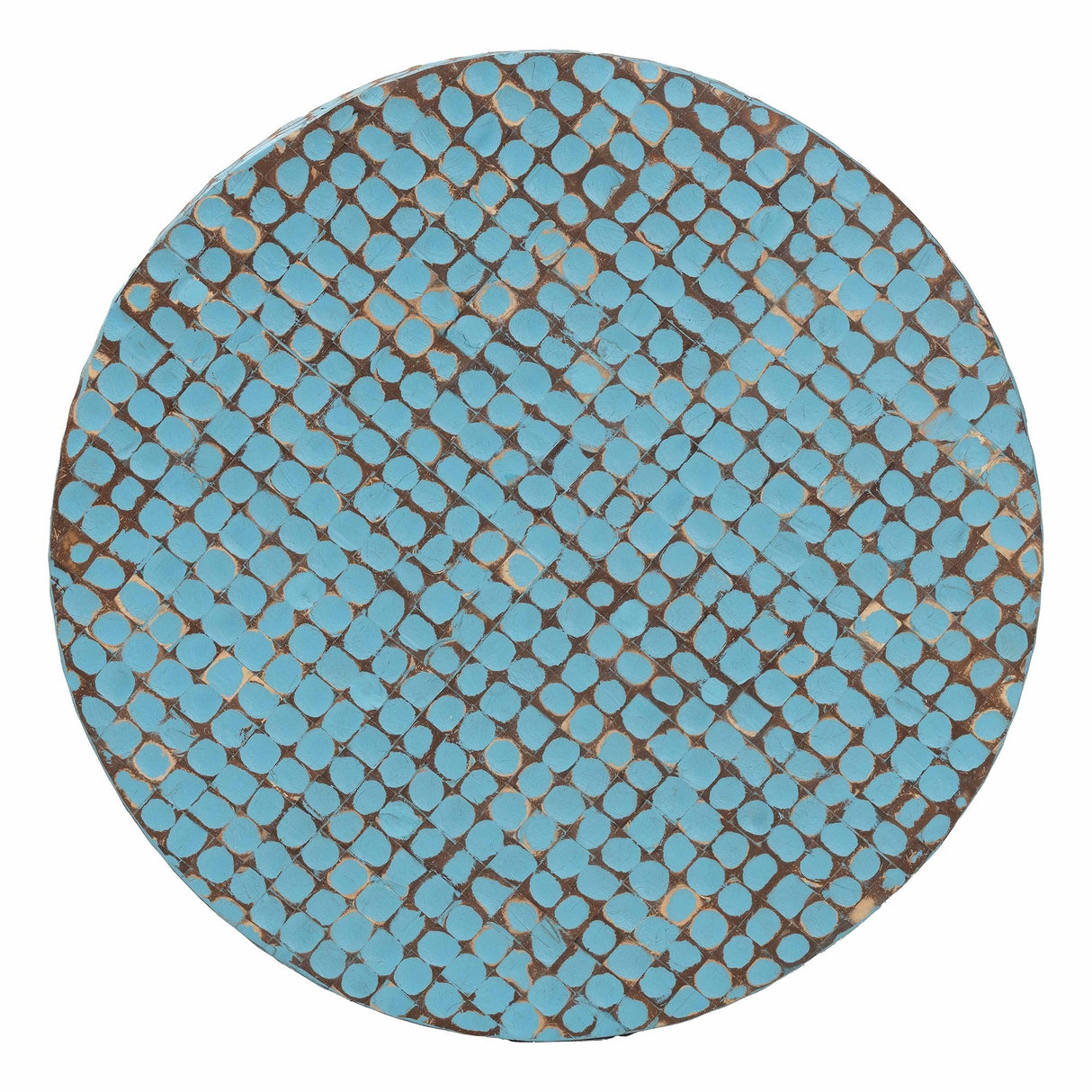 Kaloni Bohemian Coconut Shell and Acacia Wood Coffee Table