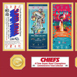 Kansas City Chiefs Super Bowl Championship Ticket Collection - 12" x 15"