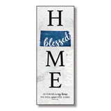 Kansas Home/Blessed Wood Wall Plaque - Hanger 6"x15 3/4"