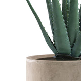 Kante 31.4" and 23.6"H Concrete Tall Planters (Set of 2), Large Outdoor Indoor Decorative Pot with Drainage Hole and Rubber Plug