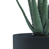 Kante 31.4" and 23.6"H Concrete Tall Planters (Set of 2), Large Outdoor Indoor Decorative Pot with Drainage Hole and Rubber Plug
