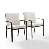 Crosley Kaplan 2Pc Outdoor Dining Chair Set - 24.75"W x 24.75"D x 37"H