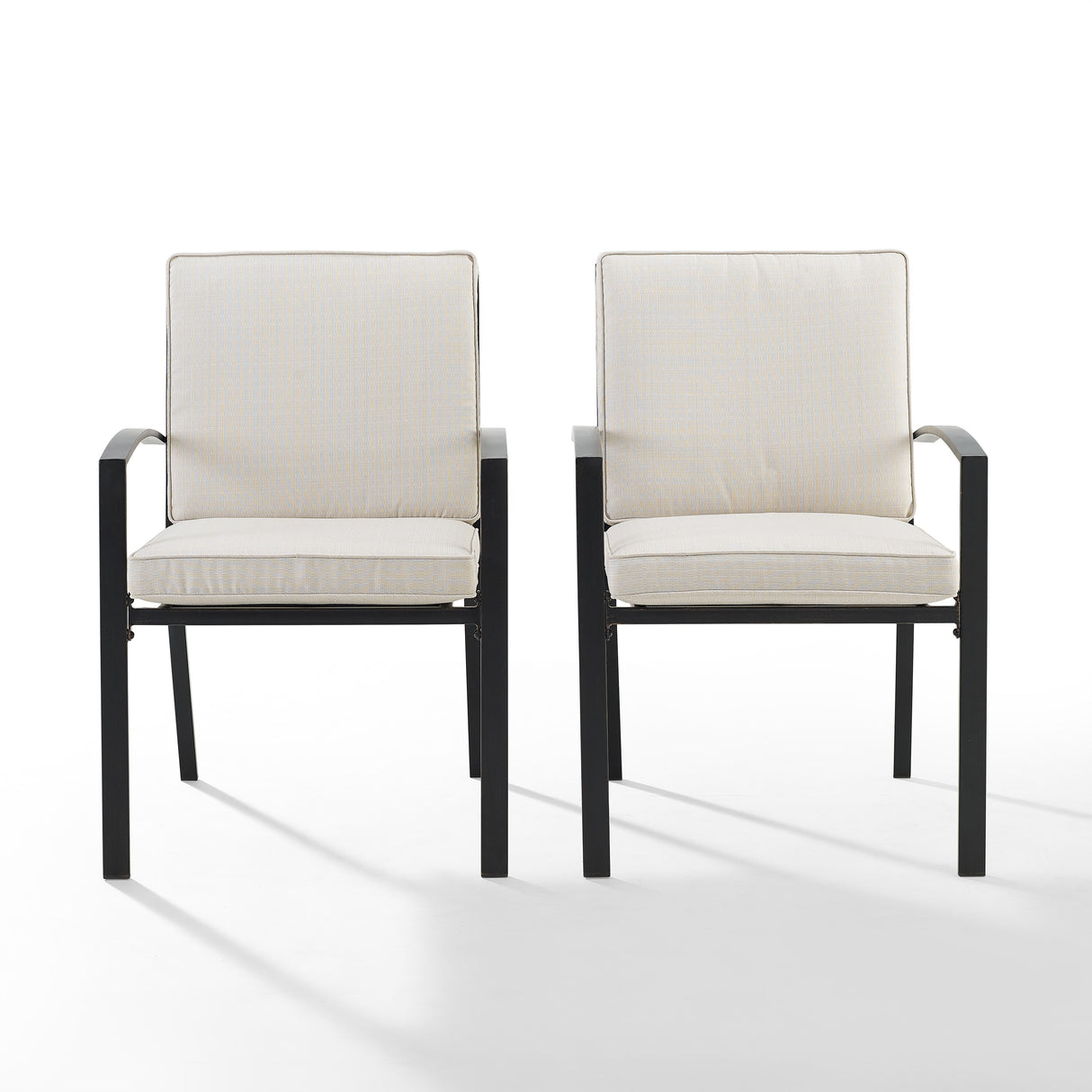 Crosley Kaplan 2Pc Outdoor Dining Chair Set - 24.75"W x 24.75"D x 37"H