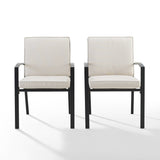Crosley Kaplan 2Pc Outdoor Dining Chair Set - 24.75"W x 24.75"D x 37"H