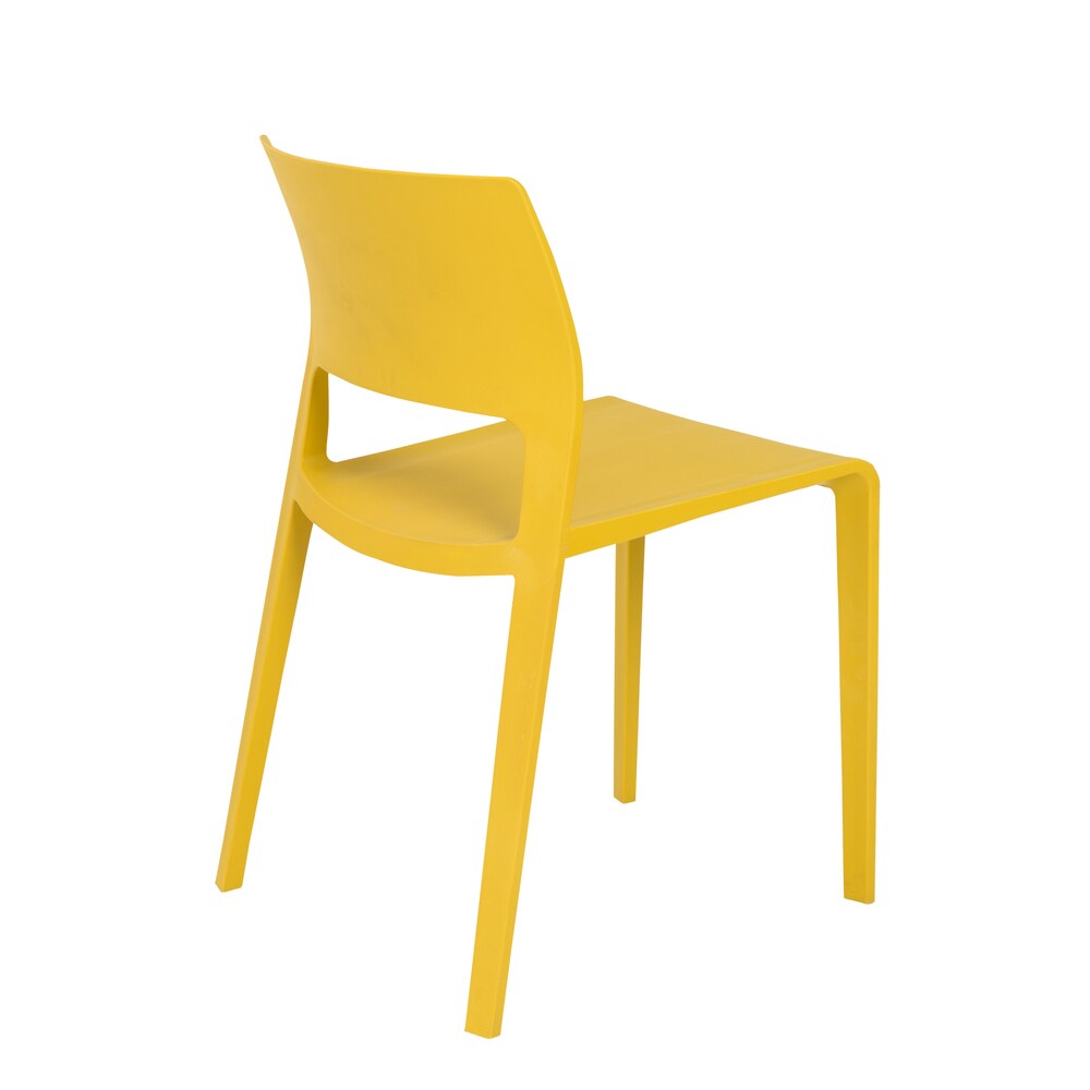 Kara Stacking Chair (Set of 4) - Mustard