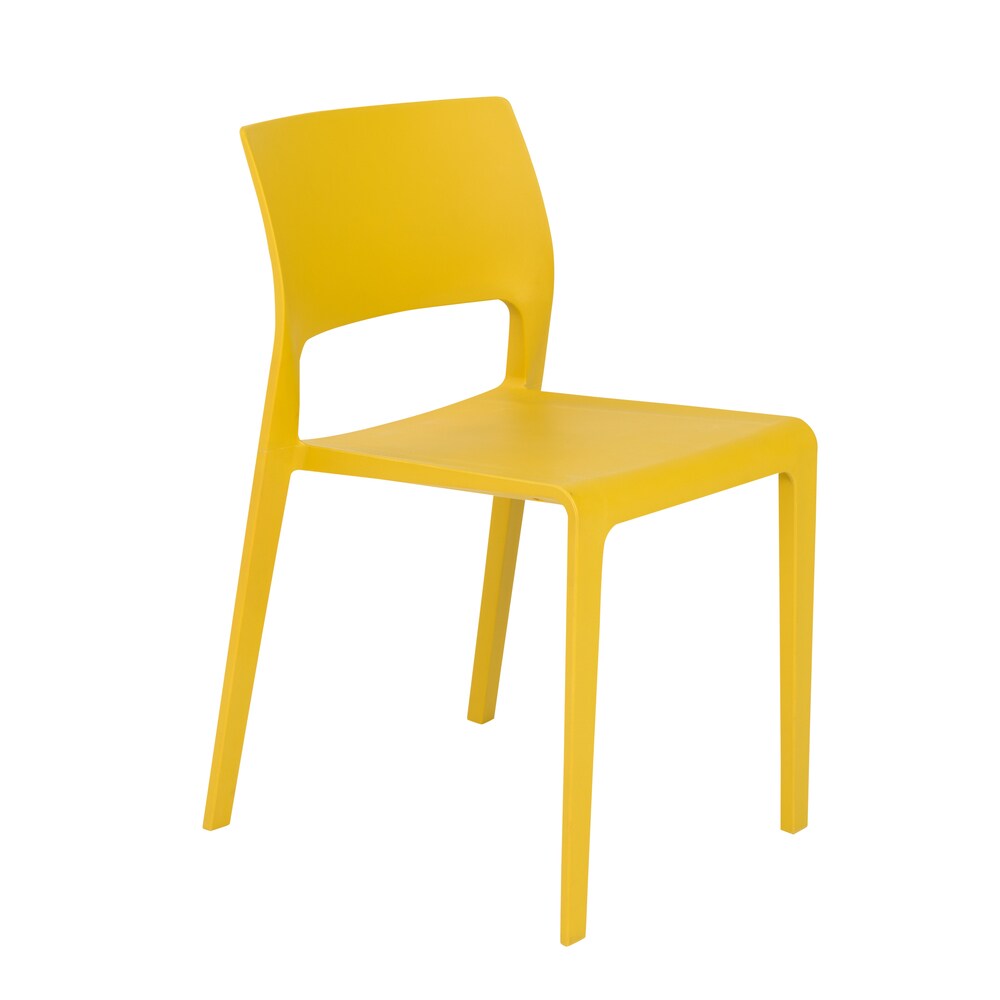 Kara Stacking Chair (Set of 4) - Mustard