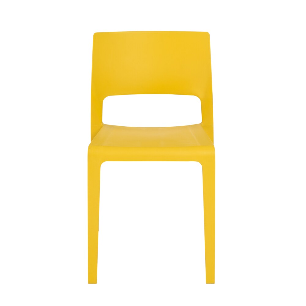Kara Stacking Chair (Set of 4) - Mustard