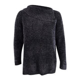 Karen Scott Women's Plus Size Chenille Split Neck Pullover
