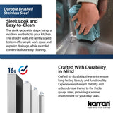 Karran Elite WSA-42-PK1 Apron Front Farmhouse 30" Single Bowl Stainless Steel Workstation Sink