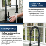 Karran Loxton Touchless Single-Handle Pull-Down Sprayer Kitchen Faucet