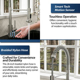 Karran Loxton Touchless Single-Handle Pull-Down Sprayer Kitchen Faucet