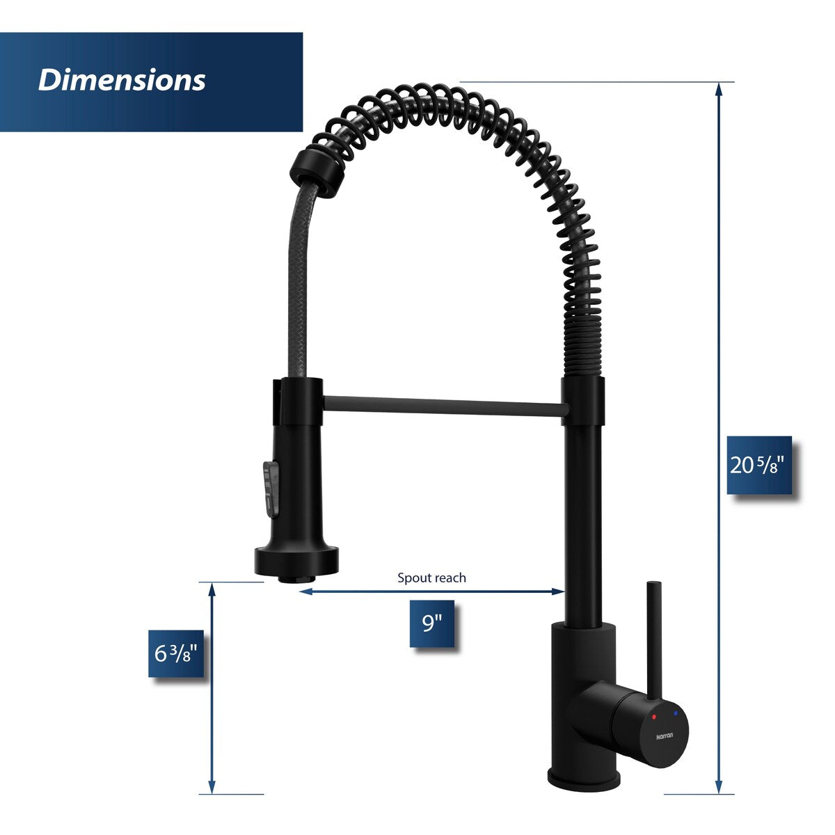 Karran Loxton Touchless Single-Handle Pull-Down Sprayer Kitchen Faucet