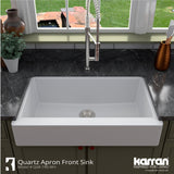 Karran Retrofit Apron Quartz Single Bowl Kitchen Sink