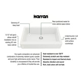 Karran Retrofit Apron Quartz Single Bowl Kitchen Sink