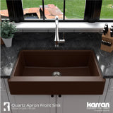 Karran Retrofit Apron Quartz Single Bowl Kitchen Sink