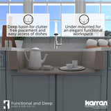 Karran Retrofit Apron Quartz Single Bowl Kitchen Sink