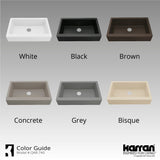Karran Retrofit Apron Quartz Single Bowl Kitchen Sink