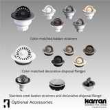 Karran Retrofit Apron Quartz Single Bowl Kitchen Sink