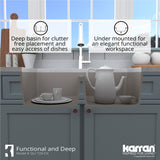 Karran Undermount Quartz Double Bowl Kitchen Sink