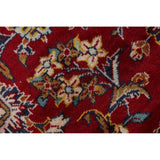 Kashan Floral Medallion Traditional Hand-Knotted Wool Persian Area Rug - 10'2" x 6'8"