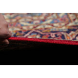Kashan Floral Medallion Traditional Hand-Knotted Wool Persian Area Rug - 11'11" x 8'3"